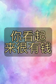 你看起来很有钱封面